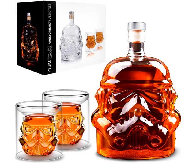 Jarra de Whisky con 2 Vasos: Diseño Stormtrooper, 750ml, Ideal para Regalo 0 (0)