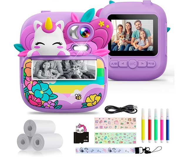 TIATUA Cámara Fotos Infantil Instantánea Unicornio – Regalo Mágico para Niñas 0 (0)