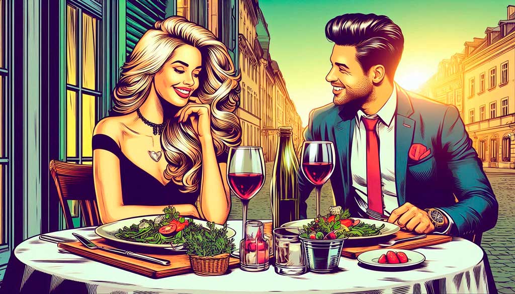 categoria-parejas Pareja teniendo una cena romántica