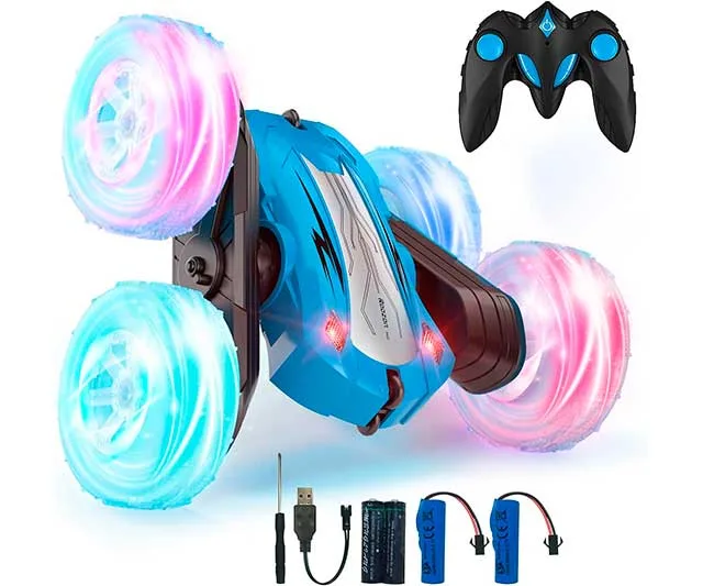 Coche de radiocontrol con luces