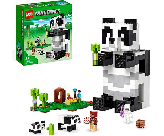 Refigio panda de minecraft de LEGO