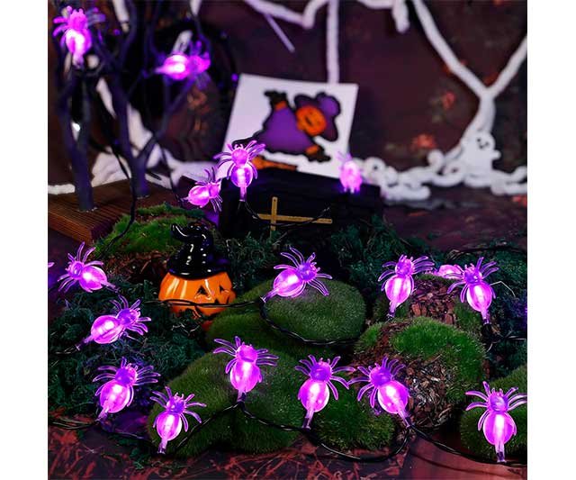 Luces de Halloween con forma de araña
