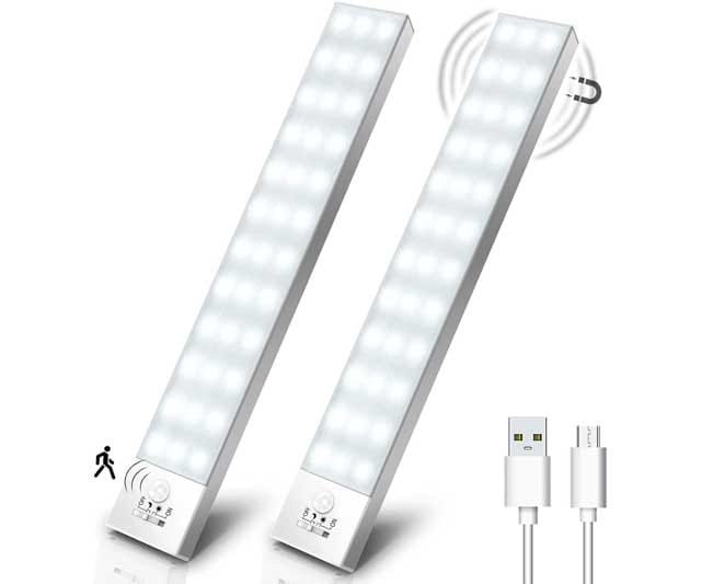 Par de luces led con sensor de mivimiento