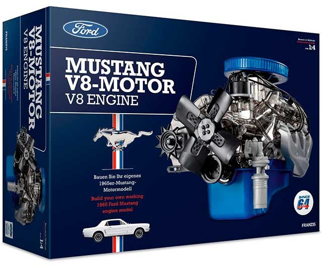 Motor de Ford Mustang a escala