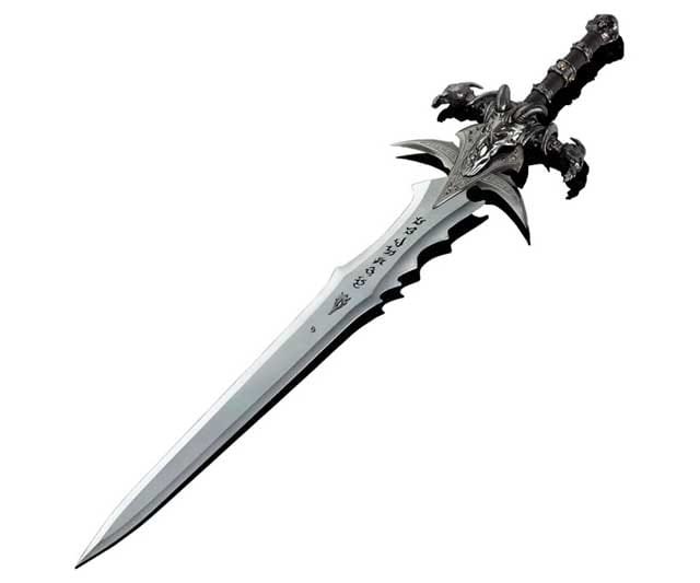 Réplica de la espada Frostmourne de World of Warcraft