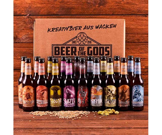 Wacken Brauerei Göttergabe: Pack Degustación de 20 Cervezas Artesanales «La Bebida de los Dioses» 0 (0)