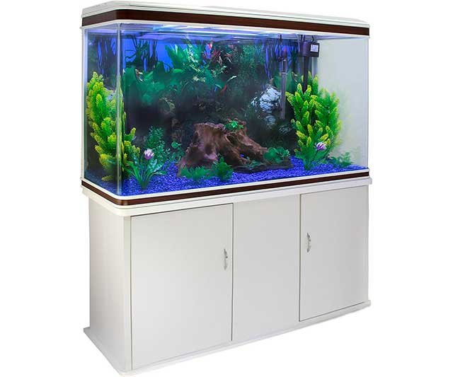 Acuario de 300 litros en color blanco