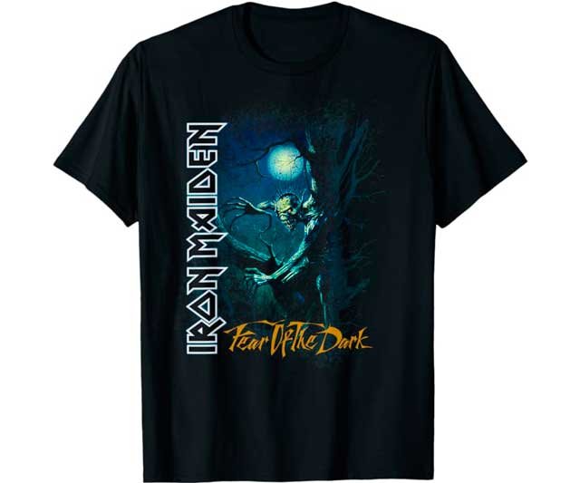 Camiseta del disco Fear of the Dark de Iron Maiden