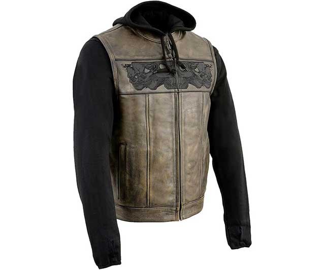 Chaleco de cuero Milwaukee Leather