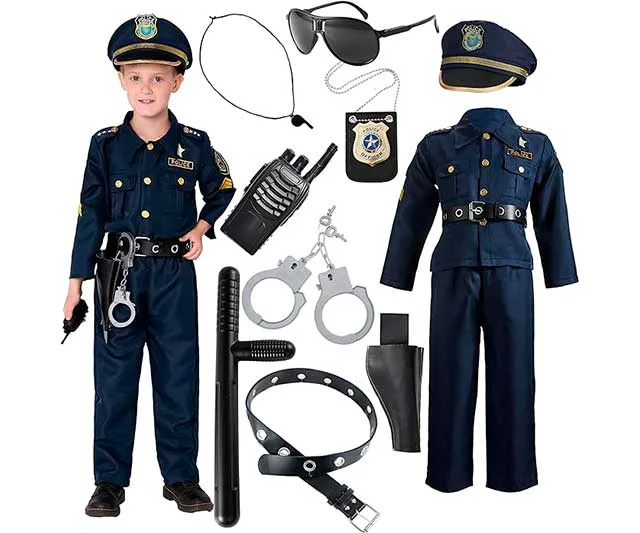Disfraz de policía para niños