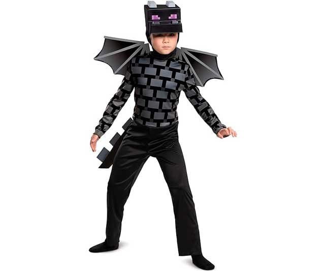 Disfraz de Minecraft Ender Dragón Negro para niños