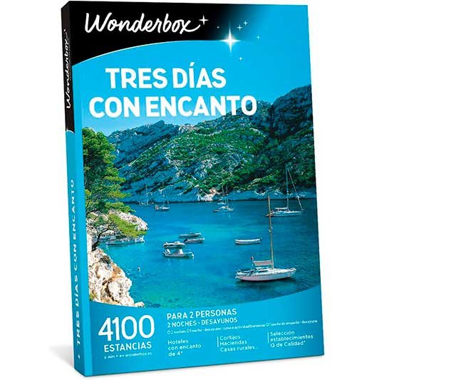 Wonderbox – Caja Regalo Tres Días con Encanto: ¡Escapada Relax y Hoteles con Encanto para Dos! 0 (0)