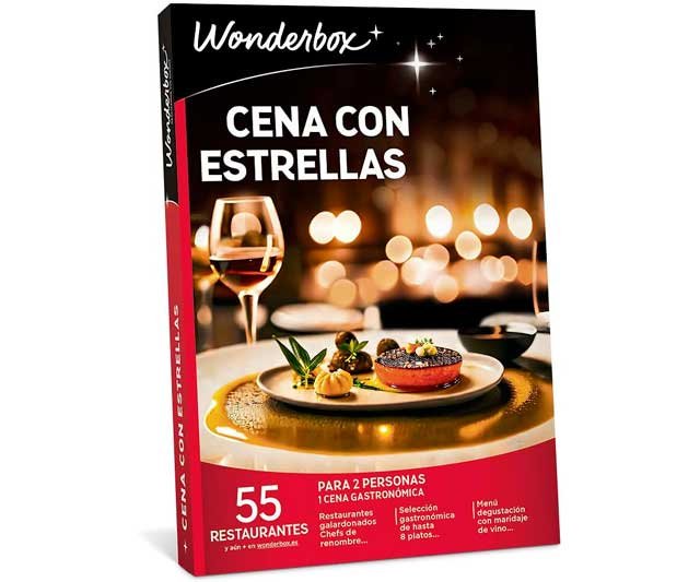 Wonderbox Cena con Estrellas – Caja Regalo Gastronómica para Parejas y Amantes del Buen Comer 0 (0)