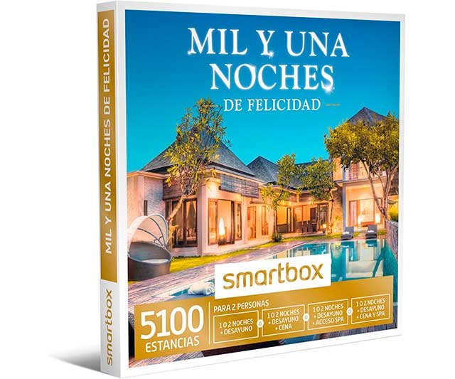 Smartbox Mil y una Noches de Felicidad – Caja Regalo Parejas: Noche Romántica con Cena o SPA 0 (0)