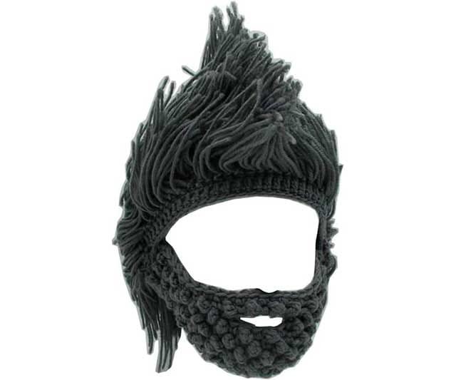Gorro de lana con barba