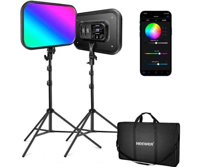 Iluminación de video RGB par estudio