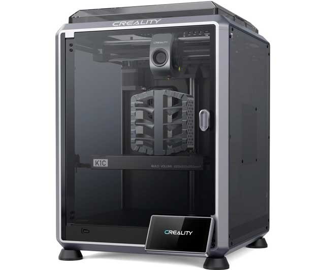 Creality Impresora 3D K1C Gris – Velocidad 600mm/s, Cámara IA, Nivelación Automática 0 (0)