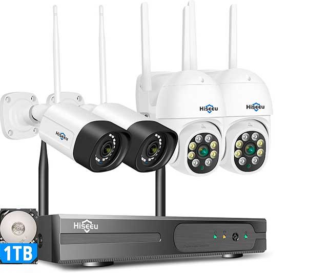 Kit de cámara de vigilancia Hiseeu