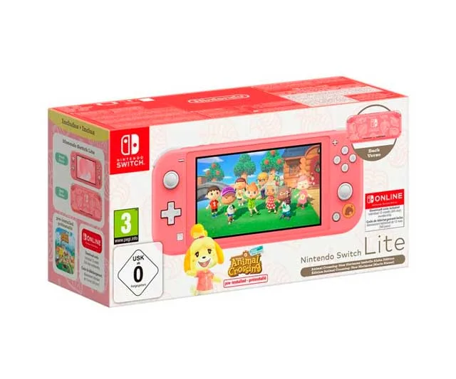 Nintendo Switch con Animal Crossing