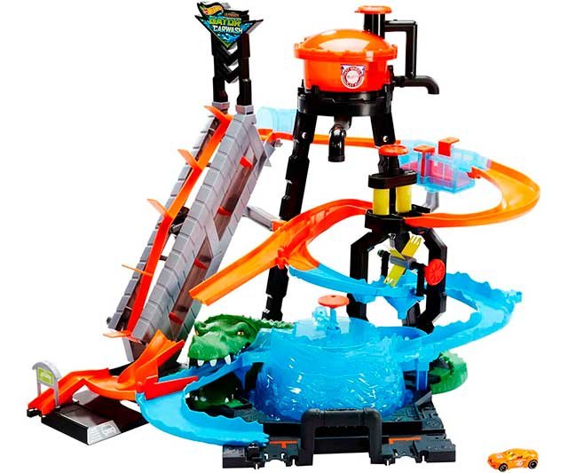 Pista Hot Wheels Cocodrilo destructor de Matel