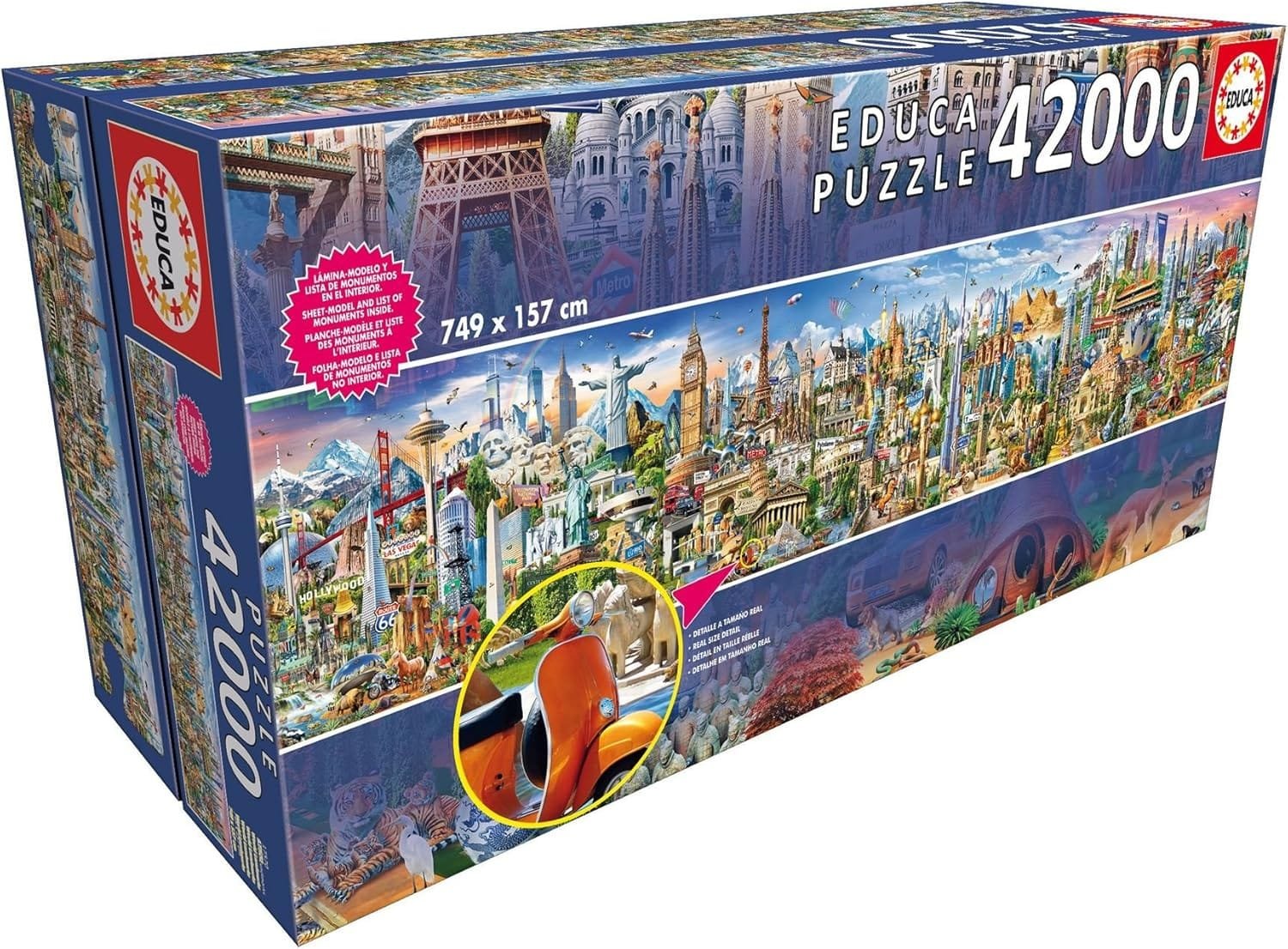 Puzzle gigante de la vuelta al mundo
