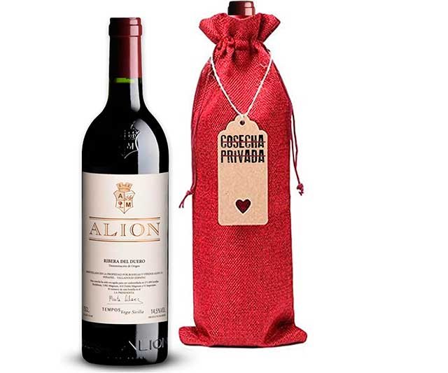 Botella de vino tinto Alion de Vega Sicilia