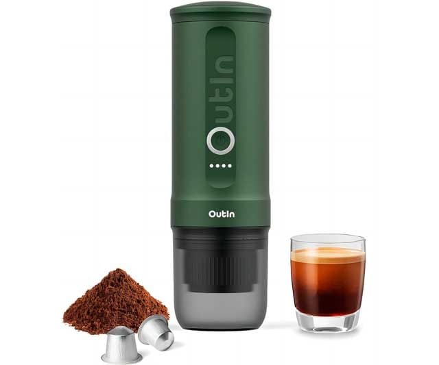 Cafetera Espresso Eléctrica Portátil para Viaje o Camping