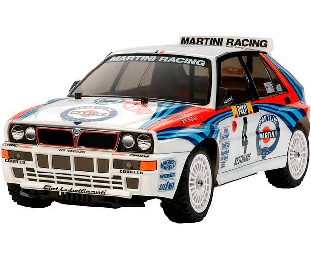 Coche Radiocontrol Rally Lancia Delta HF escala 1:10