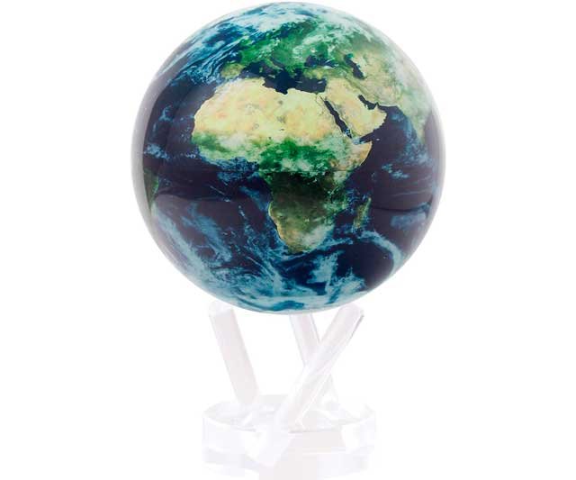 Globo Terráqueo con Nubes Levitación Magnética