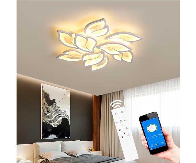 Lámpara LED de techo con APP regulable de diseño moderno