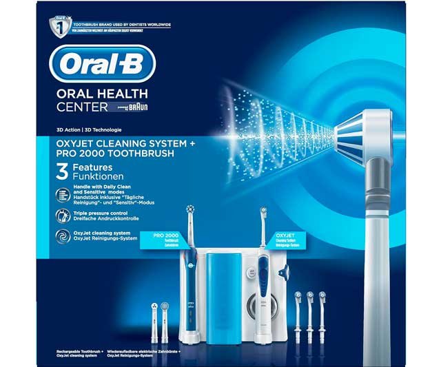 Estación de Cuidado Bucal Oral-B PRO 2000 + Irrigador Oxyjet