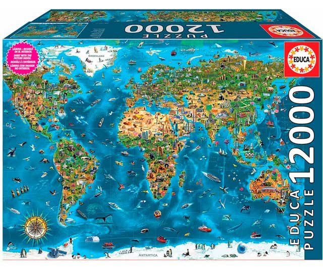 Puzzle de 12000 piezas de las Maravillas del mundo
