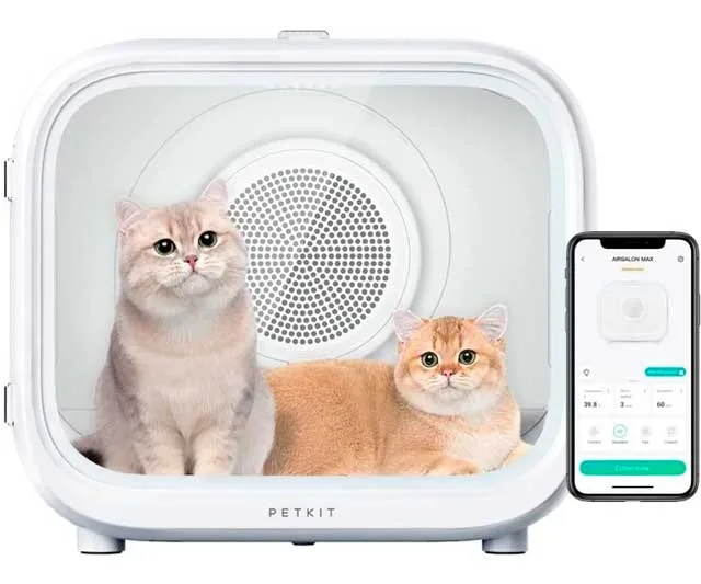 Secadora automática de perros y gatos con capacidad de 60L