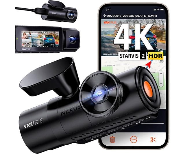 VANTRUE N4 Pro Cámara de Coche WiFi 4K de 3 Canales 0 (0)