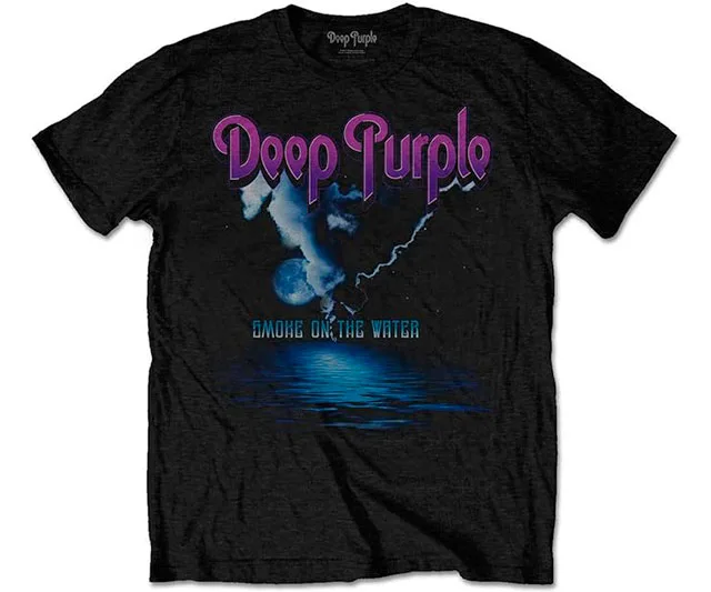 Camiseta Oficial de Deep Purple Smoke on The Water