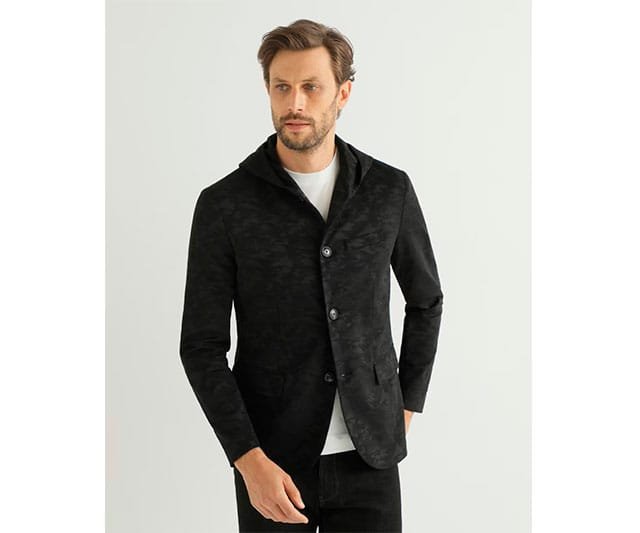Chaqueta de Hombre Desestructurada Emporio Armani con Tejido Técnico