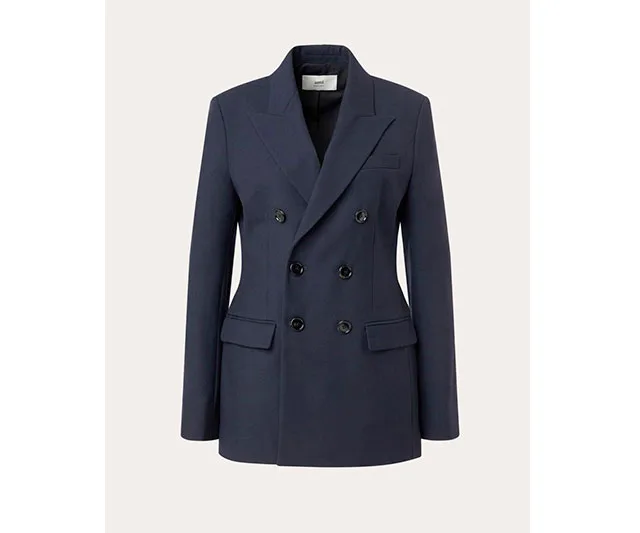 Ami Paris Chaqueta de Lana Cruzada para Mujer