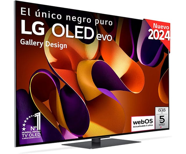LG OLED55G45LW, 55″, OLED EVO 4K, Serie G4, Smart TV 144 Hz 0 (0)