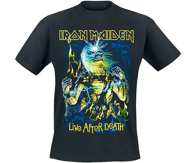 Iron Maiden Live After Death Camiseta Oficial | Diseño Clásico con Estampado Delantero y Trasero 0 (0)
