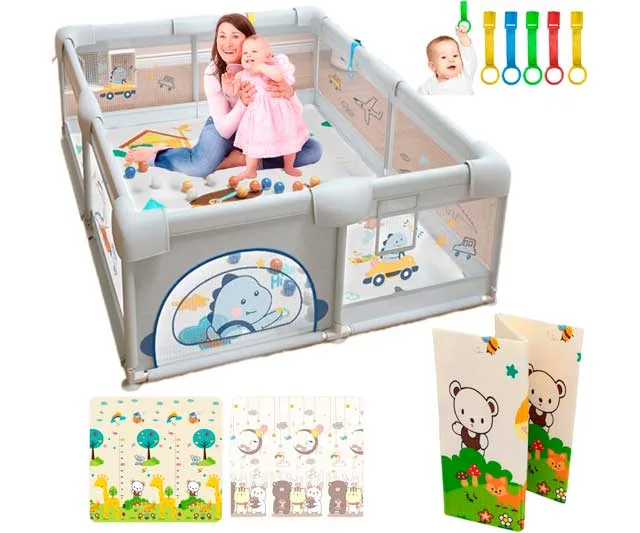 PARVULI Parque Infantil Bebe 120×120: Espacio Seguro y Divertido para el Desarrollo de Tu Bebé 0 (0)