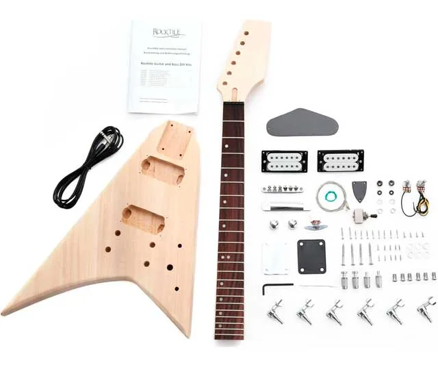 Rocktile Kit de Montaje para Guitarra Eléctrica Estilo RR: Crea tu Propio Sonido 0 (0)