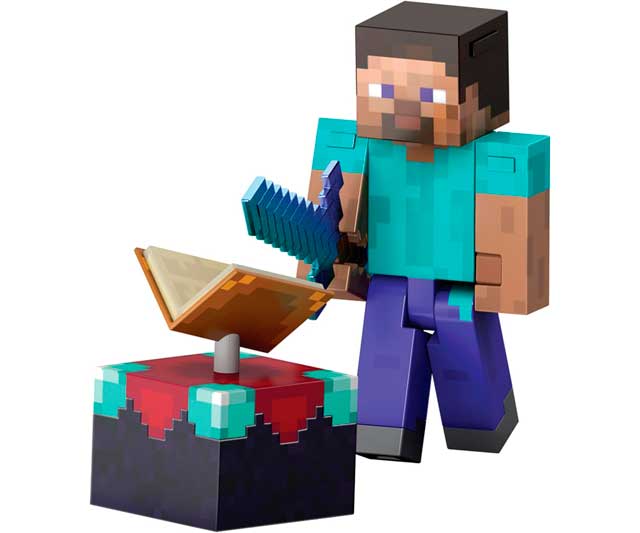minecraft-figura-accion-steve Figura Acción Minecraft Steve Serie Diamante 14cm