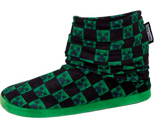 pantuflas-minecraft Pantuflas Bota Minecraft Creeper