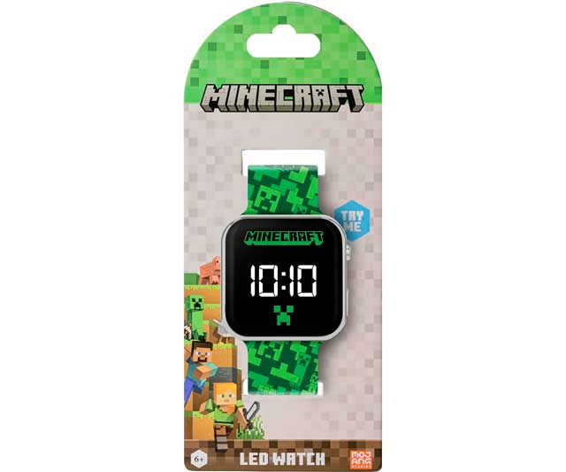 reloj-minecraft Reloj Minecraft color verde