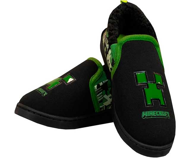 zapatillas-casa-minecraft-creeper Zapatillas Casa Minecraft Creeper