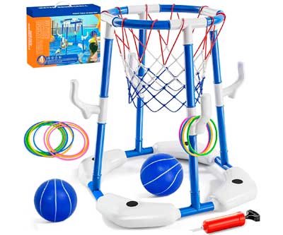 juego-baloncesto-piscina Juego de Baloncesto para Piscina Joellfuner<br />